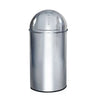 Mülleimer PUSH 50L aus glänzendem Chrom mit Push-Deckel von hjh OFFICE