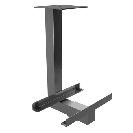 Universeller PC-Halter RCPU in graphitgrauer Farbe mit einer stabilen L-Form von hjh OFFICE PRO