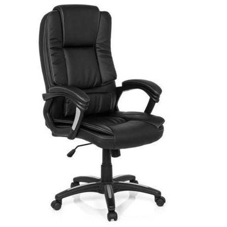 Schwarzer Homeoffice-Bürostuhl RELAX CL120 mit Polsterung und Armlehnen von MyBuero