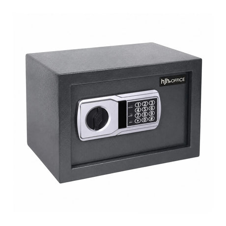Anthrazitfarbener Tresor Safe Compact Basic mit Digital-Tastatur und Drehgriff von hjh OFFICE