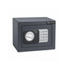 Anthrazitfarbener Tresor Safe Compact Mini mit digitalem Tastenschloss und silbernem Drehgriff von hjh OFFICE