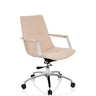 Homeoffice-Bürostuhl SARANTO II in Beige mit Armlehnen und verchromtem Fußkreuz von hjh OFFICE