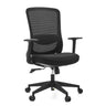Homeoffice-Bürostuhl Sedito in Schwarz mit Netzrückenlehne und Armlehnen von hjh OFFICE