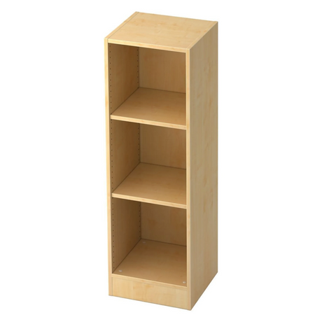 Offenes Regal SIGNA B 6050 aus hellem Ahornholz mit zwei Einlegeböden von hjh OFFICE PRO