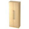 Aktenschrank SIGNA G 7100 in Ahorn-Optik mit zwei Türen und silbernen Chromgriffen von hjh OFFICE PRO