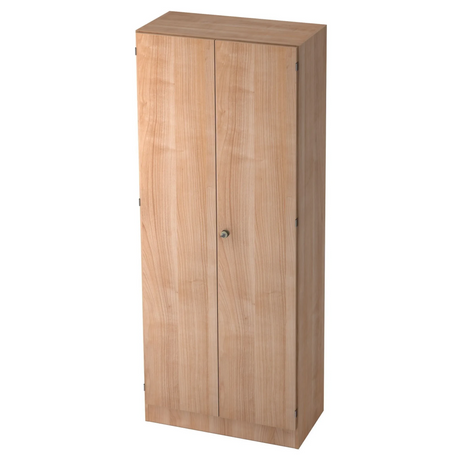 Zweitüriger Aktenschrank SIGNA K 6100 SG aus hellem Nussbaumholz mit zentralem Schloss von hjh OFFICE PRO