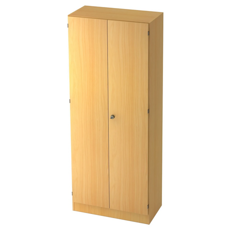 Aktenschrank SIGNA K 6100 SG in buchenfarbener Holzoptik mit zwei Türen und einem Schloss von hjh OFFICE PRO