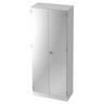 Weißer Aktenschrank SIGNA K 6200 SG mit zwei Türen und silbernem Griff von hjh OFFICE PRO
