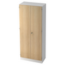 Aktenschrank SIGNA K 6200 SG in Weiß und Eiche mit zwei Türen und einem Schloss von hjh OFFICE PRO