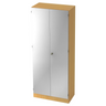 Aktenschrank SIGNA K 6200 SG in Buche-Optik mit silberfarbenen Metalltüren von hjh OFFICE PRO