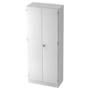 Weißer Aktenschrank SIGNA K 6200 SG mit zwei Türen und einem zentralen Griff von hjh OFFICE PRO