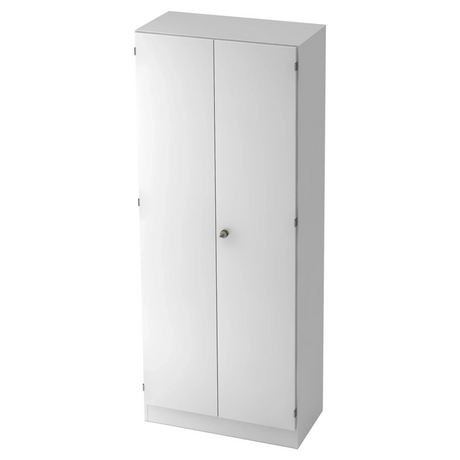 Weißer Aktenschrank SIGNA K 6200 SG mit zwei Türen und einem zentralen Griff von hjh OFFICE PRO