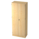 Zweitüriger Aktenschrank SIGNA K 6200 SG in heller Ahornholz-Optik mit einem zentralen Griff von hjh OFFICE PRO