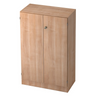 Schrank SIGNA K 6550 SG in Nussbaum-Optik mit zwei Türen und einem zentralen Schloss von hjh OFFICE PRO