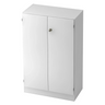 Weißer Aktenschrank SIGNA K 6550 SG mit zwei Türen und einem Schloss von hjh OFFICE PRO