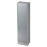 Grauer Aktenschrank SIGNA R 50 aus Metall mit silbernem Chromgriff von hjh OFFICE PRO