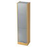 Aktenschrank SIGNA R 50 in Buche und Silber mit gerippten Fronten und Chromgriff von hjh OFFICE PRO