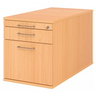 System Rollcontainer SIGNA TC20 in Buche-Optik mit Metall-Bügelgriffen von hjh OFFICE PRO