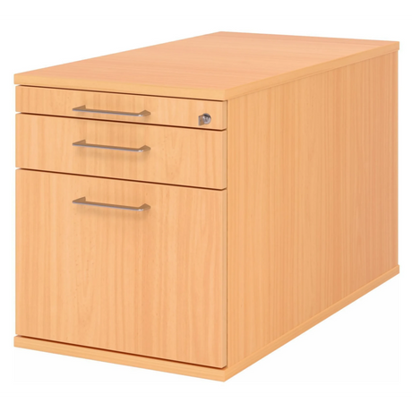 System Rollcontainer SIGNA TC20 in Buche-Optik mit Metall-Bügelgriffen von hjh OFFICE PRO
