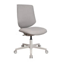Homeoffice-Bürostuhl Sitflex Lady in Farbe Taupe mit weißem Fußkreuz und Rollen von hjh OFFICE