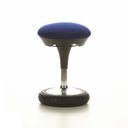 Blaue Stehhilfe SITNESS 20 mit rundem, gepolstertem Sitz und schwarzem Fußring von Topstar
