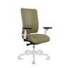 Profi-Bürostuhl Sitness Life 50 in Khaki mit Netzrückenlehne und weißem Fußkreuz von Topstar