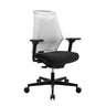 Profi-Bürostuhl Sitness X Back in Schwarz und Weiß mit Netzrückenlehne und Armlehnen von Topstar