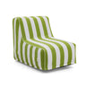 Luftsofa Sitzolo Air mit grün-weiß gestreiftem Bezug von hjh LIVING