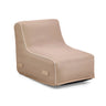 Beiges Luftsofa Sitzolo Air mit weißer Paspelierung und seitlichen Griffen von hjh LIVING