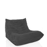 Grauer Loungesessel Sitzolo mit Cord-Bezug und gesteppter Struktur von hjh LIVING