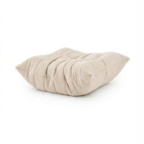 Beiger Sitzsack Sitzolo Podi mit gesteppter Oberfläche und quadratischer Form von hjh LIVING