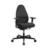 Profi-Bürostuhl Soft Sitness Art in Schwarz mit Netzrückenlehne und Armlehnen von Topstar