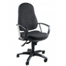 Home-Office-Bürostuhl TRENDY SY mit anthrazitfarbenem Stoffbezug und Armlehnen von Topstar