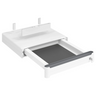 Weiße Unterbauschublade UCBS mit grauer Bodeneinlage und Soft-Stop-Funktion von hjh OFFICE PRO