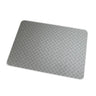 Rechteckige Bodenschutzmatte ULTIMAT 90x120 in Grau mit Riffelblech-Motiv und abgerundeten Ecken von Floortex