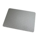 Rechteckige Bodenschutzmatte ULTIMAT 90x120 in Grau mit Riffelblech-Motiv und abgerundeten Ecken von Floortex