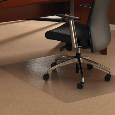 Transparente Bodenschutzmatte ULTIMAT II aus Polycarbonat für Teppichböden von Floortex