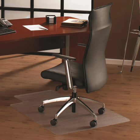 Transparente Bodenschutzmatte ULTIMAT aus Polycarbonat mit Lippe für Hartböden von Floortex