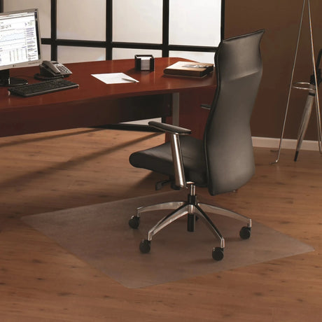 Rechteckige Bodenschutzmatte ULTIMAT XXL aus transparentem Polycarbonat für Hartböden von Floortex