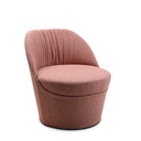 Rosa Loungesessel Urban Athen 5.0 mit strukturiertem Bouclé-Bezug und gerundeter Form von Topstar