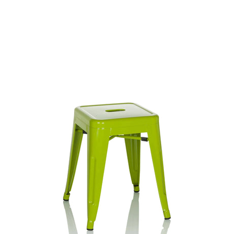 Grüner Bistrohocker VANTAGGIO mit quadratischer Sitzfläche und vier Beinen von hjh OFFICE