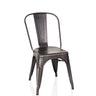 Bistrostuhl VANTAGGIO COMFORT in Schwarz-Gold-Optik mit Metallgestell und geschwungener Rückenlehne von hjh OFFICE