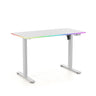 Elektrisch höhenverstellbarer Schreibtisch Worktime Kid in Weiß mit RGB-Beleuchtung von hjh OFFICE