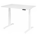 Elektrisch höhenverstellbarer Schreibtisch XDKB 12 W in Weiß mit digitalem Bedienfeld von hjh OFFICE PRO