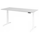 Elektrisch höhenverstellbarer Schreibtisch XDKB 19 W in Grau mit digitalem Bedienfeld von hjh OFFICE PRO