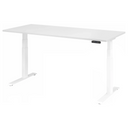 Elektrisch höhenverstellbarer Schreibtisch XDKB 19 W in Weiß mit digitalem Bedienfeld von hjh OFFICE PRO