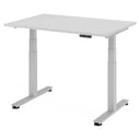 Elektrisch höhenverstellbarer Schreibtisch XDSM 12 S in Grau mit Bedienfeld an der Tischplatte von hjh OFFICE PRO