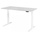 Elektrisch höhenverstellbarer Schreibtisch XMKA 16 W in Grau mit digitalem Display von hjh OFFICE PRO