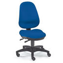 Profi-Bürostuhl ZERO 30 in royalblauer Farbe mit schwarzem Fußkreuz auf Rollen von Sitwell Steifensand