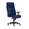 XXL Drehstuhl ZERO 70 XL in Blau mit gepolsterter Rückenlehne und Armlehnen von Sitwell Steifensand